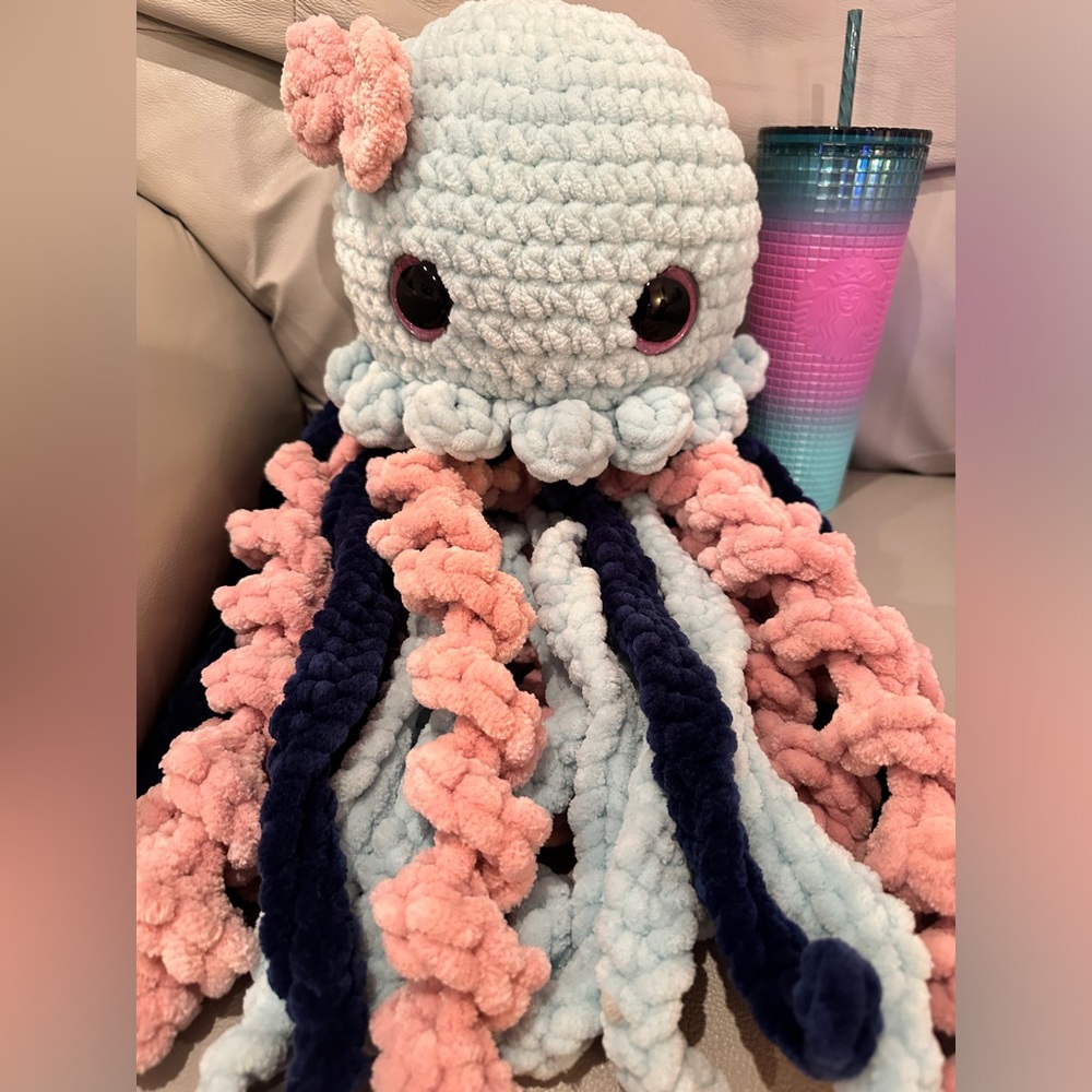 Adorable Large Crochet Jellyfish